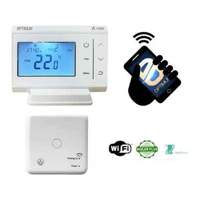 Optimum Vibe WiFi + RF Smart Phone App Controlled Room Thermostat Wireless OP-WF