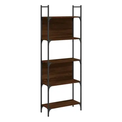 (brown oak, 60.5 x x 166.5 cm) vidaXL Bookshelf Bookcase Storage Cabinet Shelving Unit Rack Engi