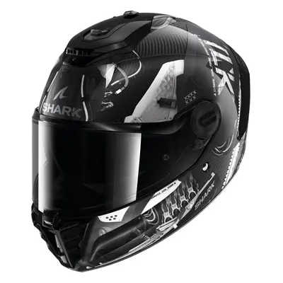 (L) Shark Spartan RS Carbon Full Face Helmet Xbot Black / Anthracite / Silver