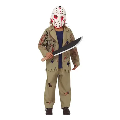 (7-9 years (125-135 cm)) Machete killer costume for boys