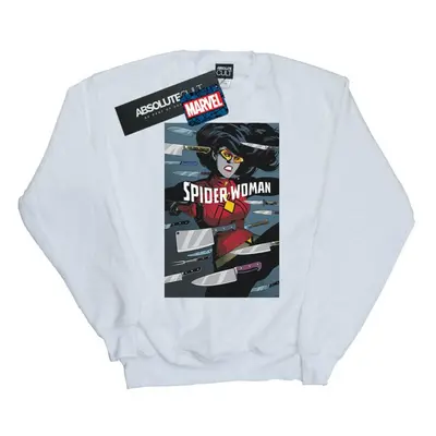 (S, White) Marvel Womens/Ladies Spider-Woman Cover Sweatshirt