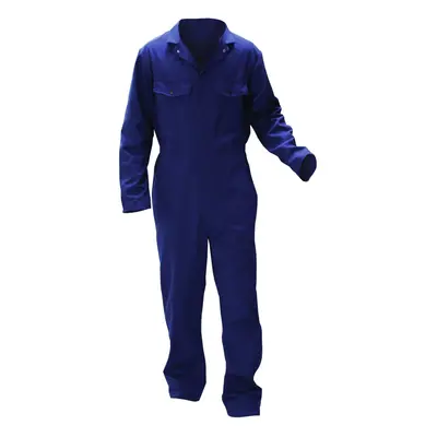 (XXL/R, Navy) Warrior Mens Stud Front Coverall