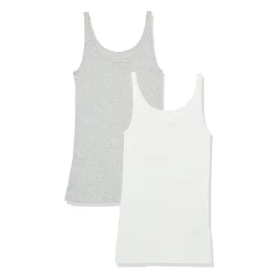 Amazon Essentials Womens Slim-Fit Thin Strap Tank Pack of WhiteLig