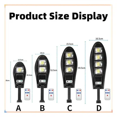 (D-1PACK with IR-168LED) 1pack 3000w Outdoor Solar Led Lamp Modes Waterproof Motion Sensor Solar