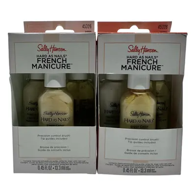 Sally Hansen Hard as Nails French Manicure Sheer Romance 0.45 OZ Set of