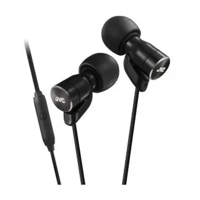 JVC Micro HD Inner Ear Headphones with Mic, Remote Smart Switch - Black