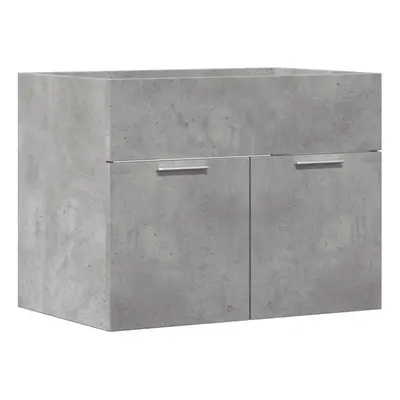 vidaXL Sink Cabinet Vanity Unit Storage Cupboard Concrete Grey Engineered Wood