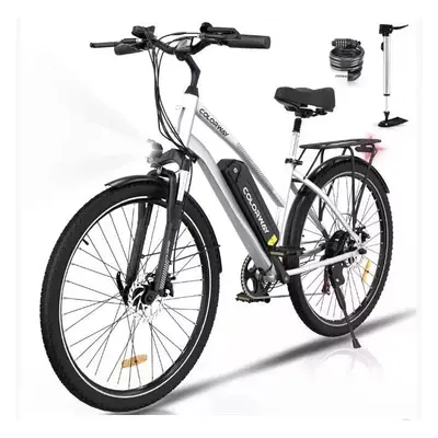 (Silver) COLORWAY BK27 28" Electric Mountain Bike 250W 36V