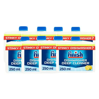 Finish Dishwasher Cleaner | Variant : LEMON |Deep Cleans Dishwasher, ml (Pack of 8)