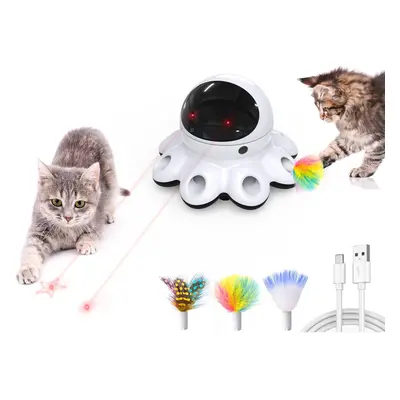 (Black) Automatic Cat Toy for Indoor Cats, Automatic Cat Toy, Hole Mouse Whack-A-Mole Moving Fea