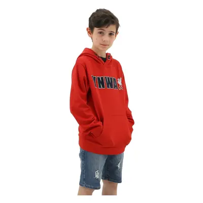 (6) Liverpool FC Youth Boys Hoodie Jumper LFC YNWA Firebird Hoody - Red