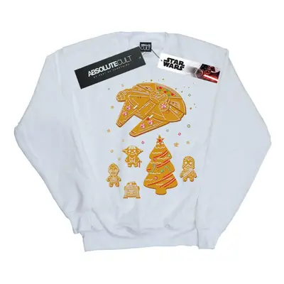 (M, White) Star Wars Womens/Ladies Gingerbread Rebels Sweatshirt