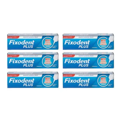 6 x Fixodent?Denture Adhesive Cream Food Seal 40g by Fixodent