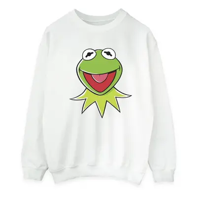 (M, White) Disney Mens Muppets Kermit Head Sweatshirt