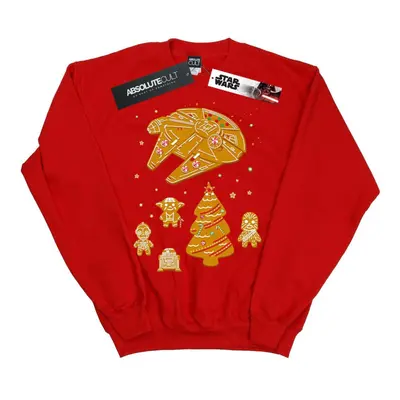 (S, Red) Star Wars Mens Gingerbread Rebels Sweatshirt