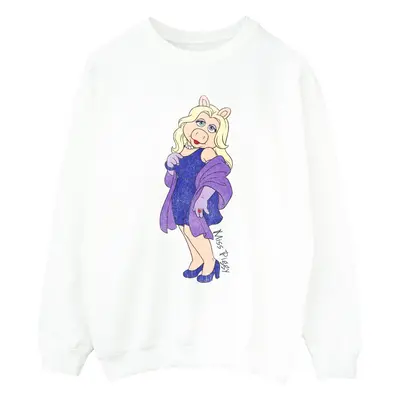 (S, White) Disney Womens/Ladies The Muppets Classic Miss Piggy Sweatshirt