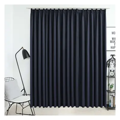 vidaXL Blackout Curtain with Hooks Anthracite Blind Drapery Window Curtain