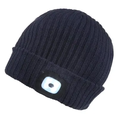 Regatta Mens Torch II Acrylic Brite Light Torch Beanie Hat Navy