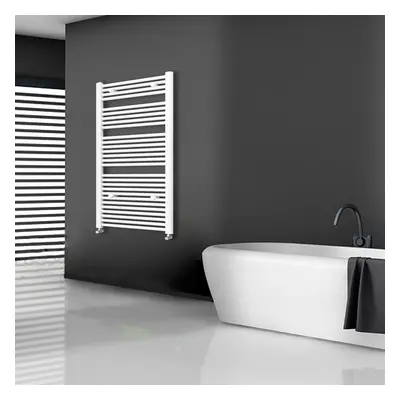 (white, 1200x600mm) Stylish Straight Towel Rail Heating Towel Radiator