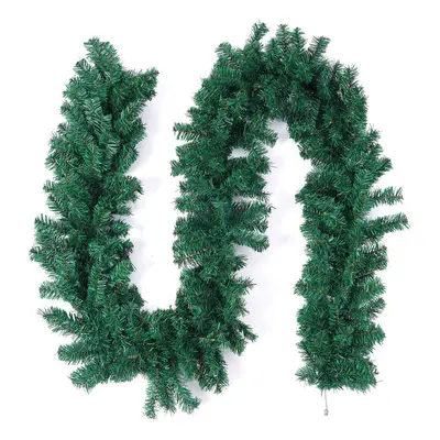 (Green) Christmas Cane Garland with Rattan, Fruit, Pinecone Christmas Wedding Party Decoration O