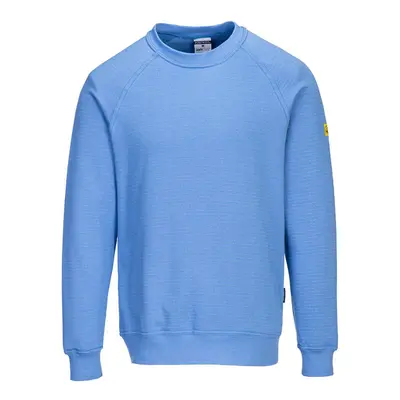 (M, Hamilton Blue) Portwest Mens Anti-Static Sweatshirt