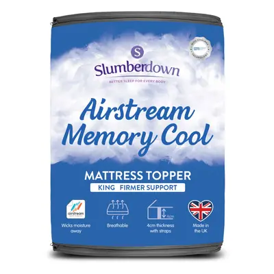 (King) Airstream Memory Cool Mattress Firm Topper UK Made