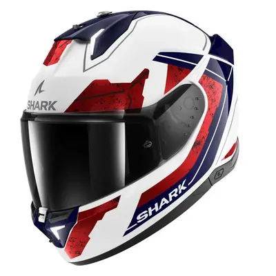 (XL) Shark Skwal i3 Full Face Helmet Rhad White / Chrome / Red