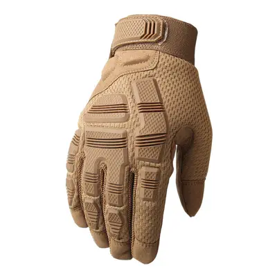 (Brown, L) New Outdoor Tactical Gloves Taktische Handschuhe Gloves Bicycle Bike Motorcycle Glove