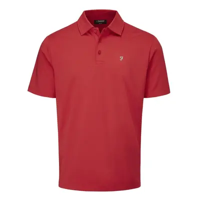 (S, Jester Red) Farah Mens Keller Polo Shirt