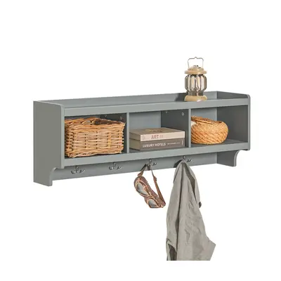 SoBuy FHK28-HG, Wall Coat Rack Wall Shelf Wall Storage Cabinet Unit