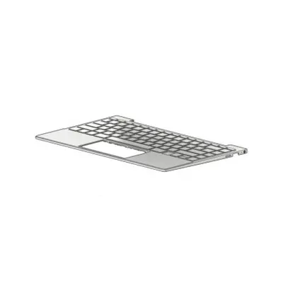 Silver palmrest with UK keyboard assembly - HP envy series