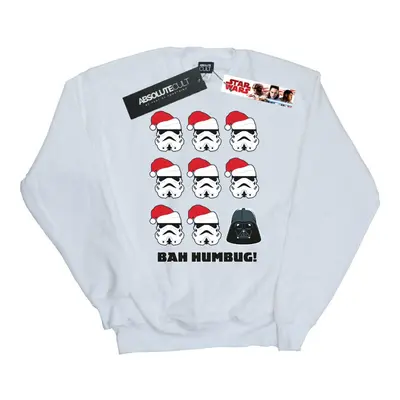 (M, White) Star Wars Womens/Ladies Christmas Humbug Sweatshirt