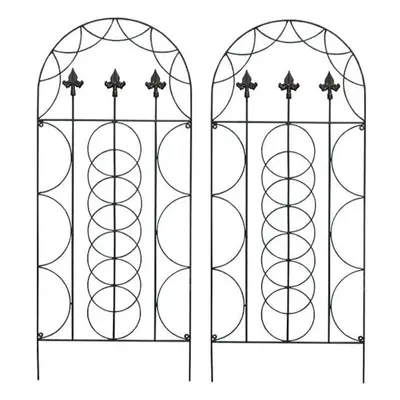 Set of x Fleur de Lys Design Metal Trellis (120cm x 50cm)