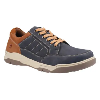 (Blue, (Adults')) Hush Puppies Finley Leather Men's Navy Lace-Up Shoes