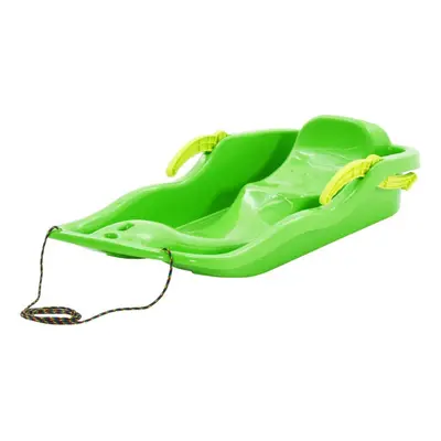 (green) vidaXL Sledge with Brakes Polypropylene Toboggan Ski Snowracer Multi Colours