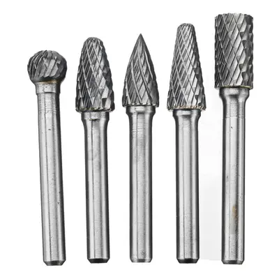 RB29 5pcs 6mm Shank Tungsten Carbide Burr Rotary Cutter file Set Engraving Tool