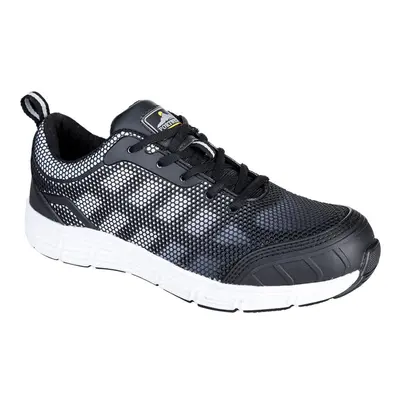 (12 UK, Black/White) Portwest Mens Steelite Tove Safety Trainers