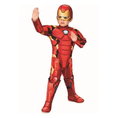 (2-3 Years, Red) Iron Man Boys Deluxe Muscles Costume