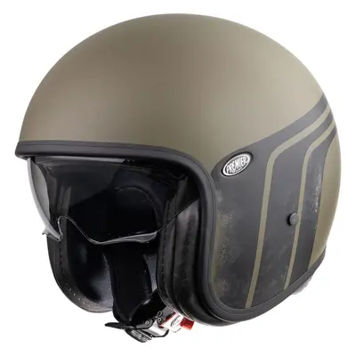 (S) Premier Vintage BTR Open Face Helmet Military Green