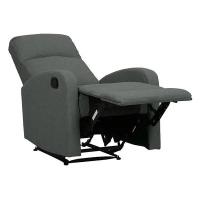 (Fabric, Charcoal) EVRE Recliner Arm Chair with Adjustable Leg Rest