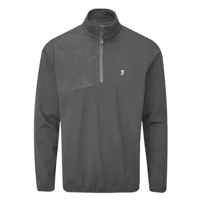 (XXL, Dark Shadow) Farah Mens Abbott Quarter Zip Jacket