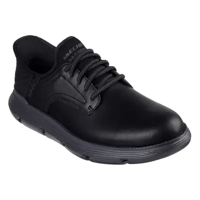 (9 UK, Black) Skechers Mens Garza Carlyn Leather Shoes