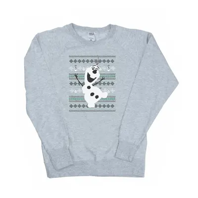 (XS, Heather Grey) Disney Womens/Ladies Frozen Christmas Olaf Dance Sweatshirt