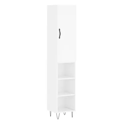 (high gloss white, shelves) vidaXL Highboard Sideboard Storage Cabinet Home Side Cabinet Enginee