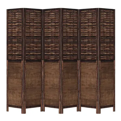 (40 x cm/ piece) vidaXL Room Divider Panels Privacy Screen Dark Brown Solid Wood Paulownia