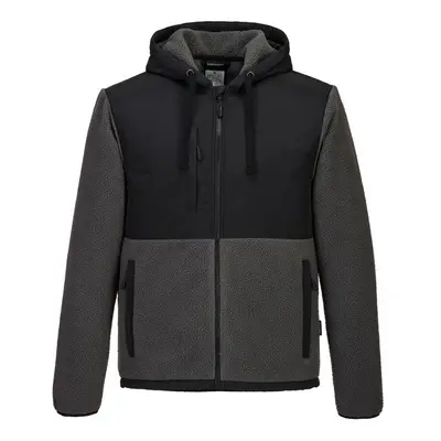 (XL, Black/Grey) Portwest Mens KX3 Borg Fleece Jacket