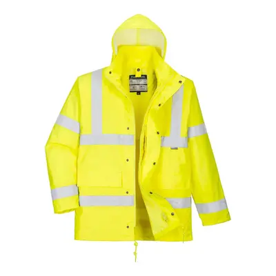 (S, Yellow) Portwest Mens Hi-Vis In Traffic Jacket