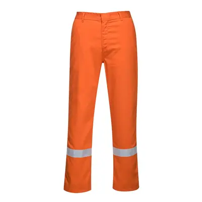 (S R, Orange) Portwest Mens Iona Bizweld Fire Resistant Work Trousers