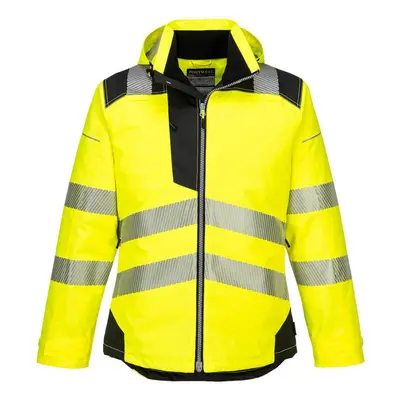 (XL, Yellow/Black) Portwest Mens PW3 Hi-Vis Winter Jacket