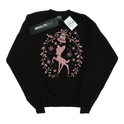 (3XL, Black) Disney Mens Bambi Christmas Wreath Sweatshirt